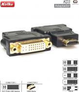 Adaptador DVI-D DUAL L H - HDMI M KOLKE KD3