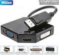 Adaptador Displayport M - VGA H HDMI H DVI-I H