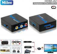 Adaptador HDMI H - 3 RCA H MILEC HDMI-AV