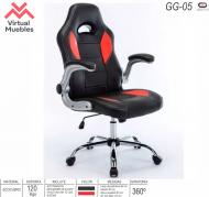 Silla Gamer MUEBLES VIRTUAL GG-05 Negra - Roja