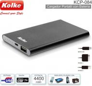 Cargador Portatil 04400 mAh KOLKE KCP-084