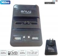 Cargador 220V MILEC U2 Universal Cel/Cam