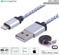 Cable USB M - Lightn 30P M 1M SKYWAY SK-CB02 Apple