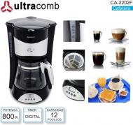 Cafetera 1.25 Lts ULTRACOMB CA-2202F