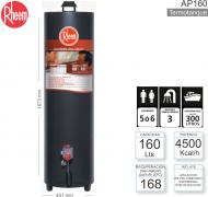 Termotanque Gas 160 Lts RHEEM AP160