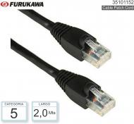 Cable Patch Cord Cat5 02.0 Mts FURUKAWA Neg
