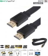 Cable HDMI M - HDMI M v2.0 01.8M SKYWAY SH218