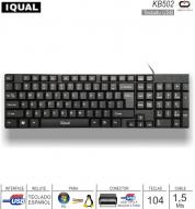 Teclado USB IQUAL KB502