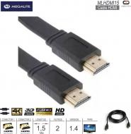 Cable HDMI M - HDMI M v1.4 01.5M MEGALITE MLHDMI15