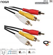 Cables 3 RCA M - 3 RCA M 2.0M NOGA 3RCA