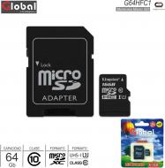 Mem MicroSD C10 64Gb GLOBAL G64HFC1