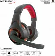 Auricular NETMAK NM-VENGER USB On Ear Mic Gamer