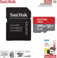 Mem MicroSD C10 256GB SANDISK SDSQUAR-256G-GN6MA