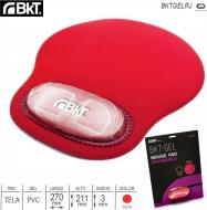 Pad Mouse con Gel BKT BKTGELRJ Rojo