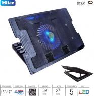 Base para Notebook MILEC 638B 5N 1X14 2USB 39x27