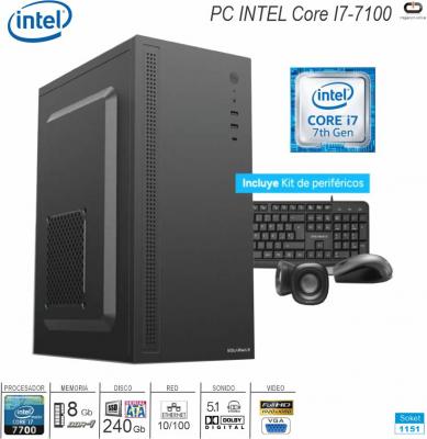 PC INTEL Core I7 7700 8Gb SSD240Gb