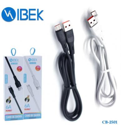 CABLE IBEK USB A USB TIPO C 6A 1M