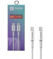 CABLE KARSEN USB TIPO C A USB TIPO C 1M