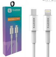 CABLE KARSEN USB TIPO C A LIGHTNING 1M