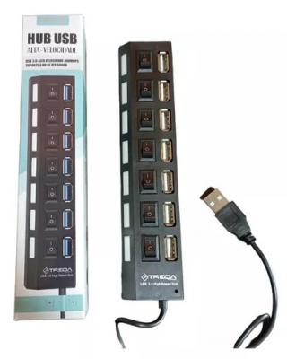 HUB USB TREQA 7 PUERTOS 2.0