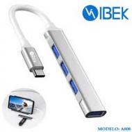 HUB USB TIPO C A 4 USB 3.0 IBEK IK-A008